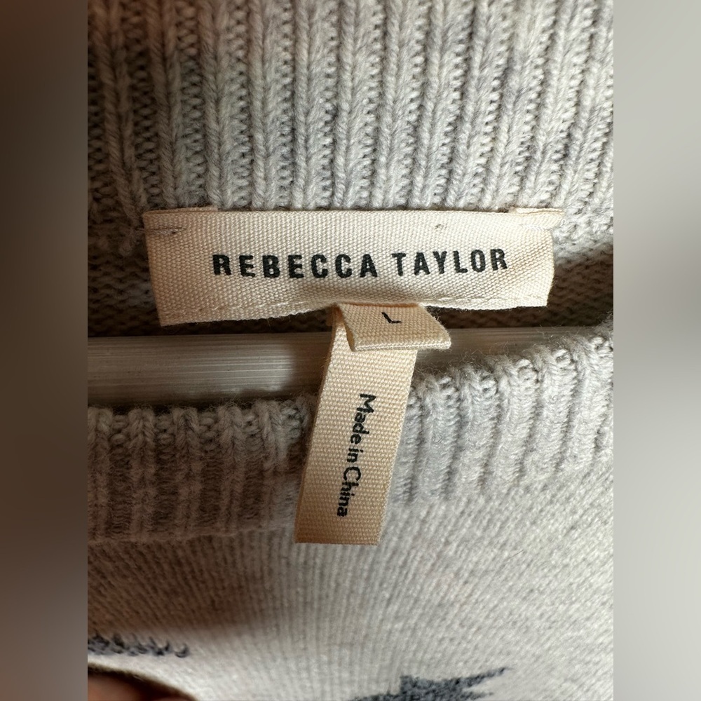 Rebecca Taylor Light Gray Knit Sweater - Picture 3 of 8